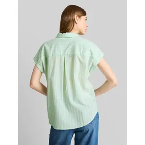 Korte mouw blouse katoen dames Tom Tailor Denim image-2