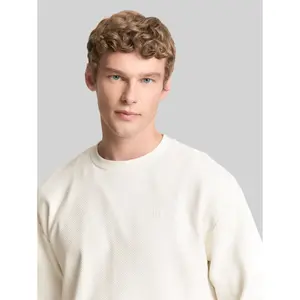 Structured Round Neck Sweatshirt Tom Tailor Denim image-4