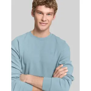 Δομημένη μπλούζα με στρογγυλή λαιμόκοψη Tom Tailor Denim image-4