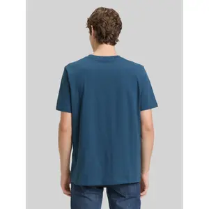 T-shirt με τυπωμένο σχέδιο στο στήθος από βαμβάκι Tom Tailor Denim image-2