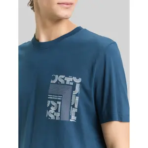 T-shirt με τυπωμένο σχέδιο στο στήθος από βαμβάκι Tom Tailor Denim image-4