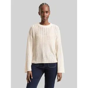 Knitted Jumper with Openwork Pattern Women's Tom Tailor Denim image-1