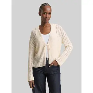 Loose Fit Openwork Cardigan for Women Tom Tailor Denim image-1