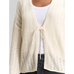 Loose Fit Openwork Cardigan for Women Tom Tailor Denim image-4