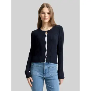 Women's ribbed cardigan Tom Tailor Denim image-1