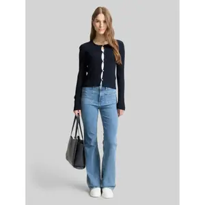 Women's ribbed cardigan Tom Tailor Denim image-3