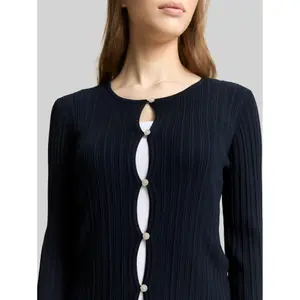 Women's ribbed cardigan Tom Tailor Denim image-4