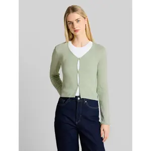 V-Neck Cardigan for Women Tom Tailor Denim image-1