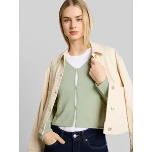 V-Neck Cardigan for Women Tom Tailor Denim image-4