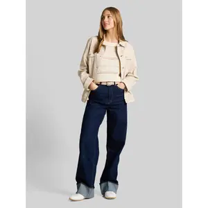 Short Sleeve Openwork Top Women Tom Tailor Denim image-3