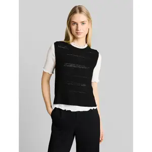 Lace Knit Vest Women Tom Tailor Denim image-1