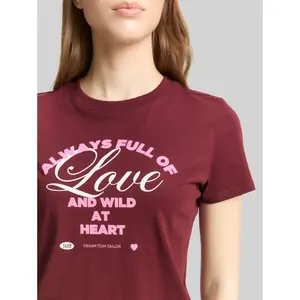 Women's Cotton Printed T-Shirt Tom Tailor Denim image-4