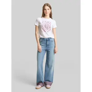 Women's Cotton Printed T-Shirt Tom Tailor Denim image-3