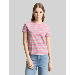 Women's Cotton Printed T-Shirt Tom Tailor Denim image-1