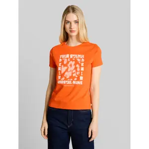 T-shirt con motivo in cotone donna Tom Tailor Denim image-1