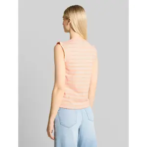 T-shirt a righe costolato donna Tom Tailor Denim image-2