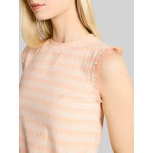 T-shirt a righe costolato donna Tom Tailor Denim image-4