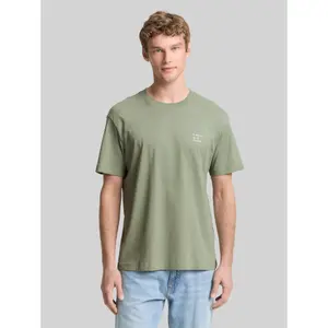 T-shirt άνετος με εκτύπωση στο στήθος Tom Tailor Denim image-1