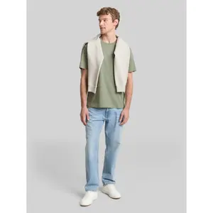 T-shirt άνετος με εκτύπωση στο στήθος Tom Tailor Denim image-3