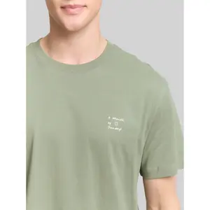 T-shirt άνετος με εκτύπωση στο στήθος Tom Tailor Denim image-4