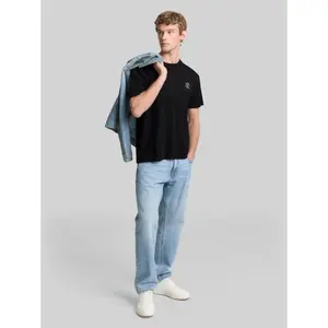 T-shirt άνετος με εκτύπωση στο στήθος Tom Tailor Denim image-3