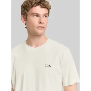 T-shirt άνετος με εκτύπωση στο στήθος Tom Tailor Denim image-4