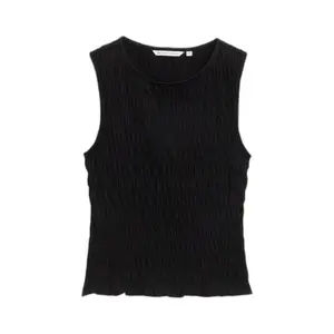 Smocked tank top for women Tom Tailor Denim image-0