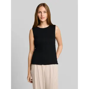 Smocked tank top for women Tom Tailor Denim image-1