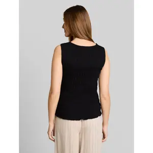 Smocked tank top for women Tom Tailor Denim image-2