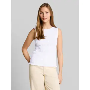 Smocked tank top for women Tom Tailor Denim image-1