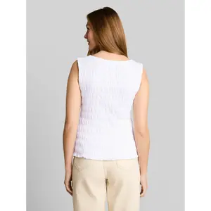 Smocked tank top for women Tom Tailor Denim image-2
