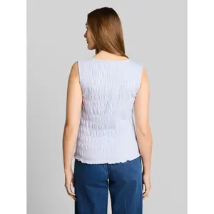 Smocked tank top for women Tom Tailor Denim image-2