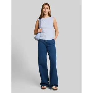 Smocked tank top for women Tom Tailor Denim image-3