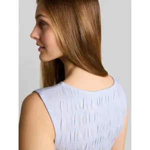 Smocked tank top for women Tom Tailor Denim image-4