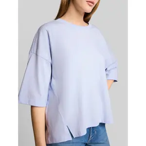 T-shirt loose con tagli cuciture donna Tom Tailor Denim image-4