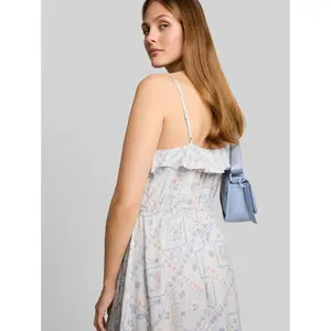 Long Dress with Adjustable Straps Women Tom Tailor Denim image-4