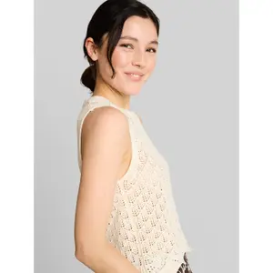 Lace Knit Vest Women Tom Tailor Denim image-4