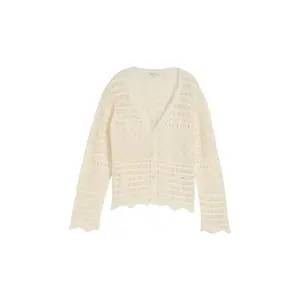 Womens Loose Openwork Cardigan Tom Tailor Denim image-0