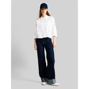 Γυναικείο μπλούζα boxy με κέντημα Tom Tailor Denim image-3