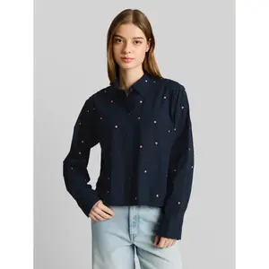 Γυναικείο μπλούζα boxy με κέντημα Tom Tailor Denim image-1