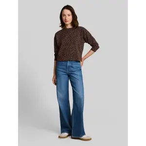Loose Fit Leopard Print Sweatshirt for Women Tom Tailor Denim image-3