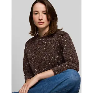 Loose Fit Leopard Print Sweatshirt for Women Tom Tailor Denim image-4
