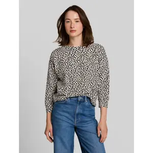 Loose Fit Leopard Print Sweatshirt for Women Tom Tailor Denim image-1