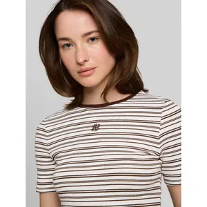 Mαλακή T-shirt κεντητική γυναίκα Tom Tailor Denim image-4