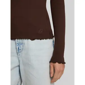 T-shirt manches longues bord volants femme Tom Tailor Denim image-4