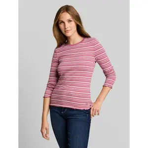 T-shirt manches longues bord volants femme Tom Tailor Denim image-1
