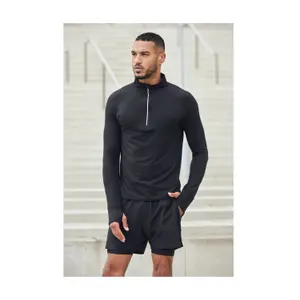 Maglia a maniche lunghe 1/4 zip Tombo image-3