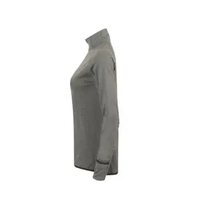 Women's Long Sleeve 1/4 Zip Top Tombo image-1