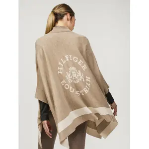 Women's knitted poncho Tommy Hilfiger Equestrian Greenwood Strick image-3