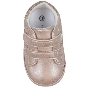 Velcro baby girl Trainers Tommy Hilfiger Rose Gold image-2